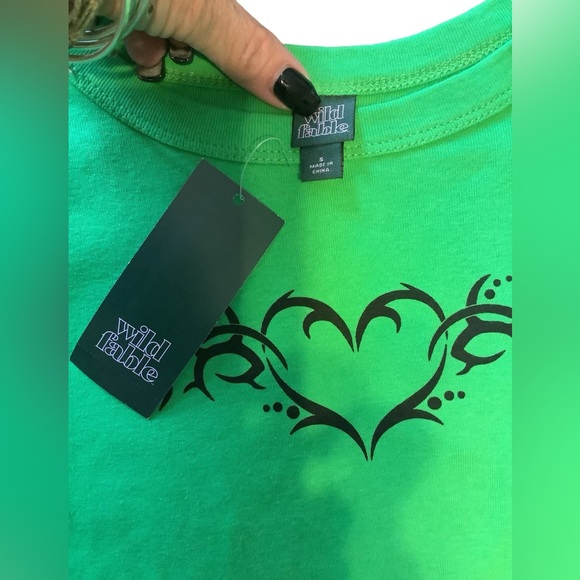 Wild Fable Juniors Long Sleeve T-Shirt. Rad Design on Front NWT, Fun Fresh Color - Picture 4 of 6